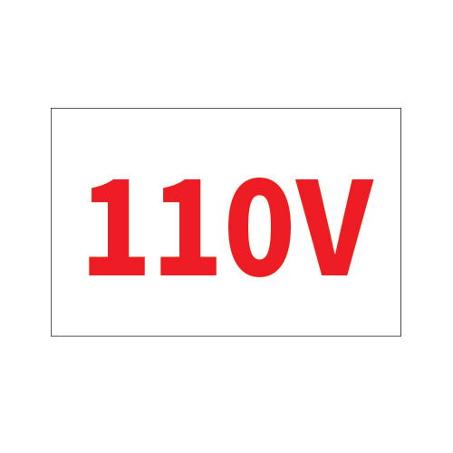 전기경고표지_110V_150x100,산업안전보건표지판,안전표지판,표지판,위험표지,금지,경고표지,재해표지,예방표지